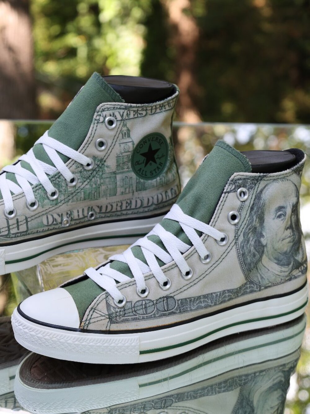 Converse Chuck Taylor All Star Hi Dollar Money Print 2010 - Picture 12 of 16